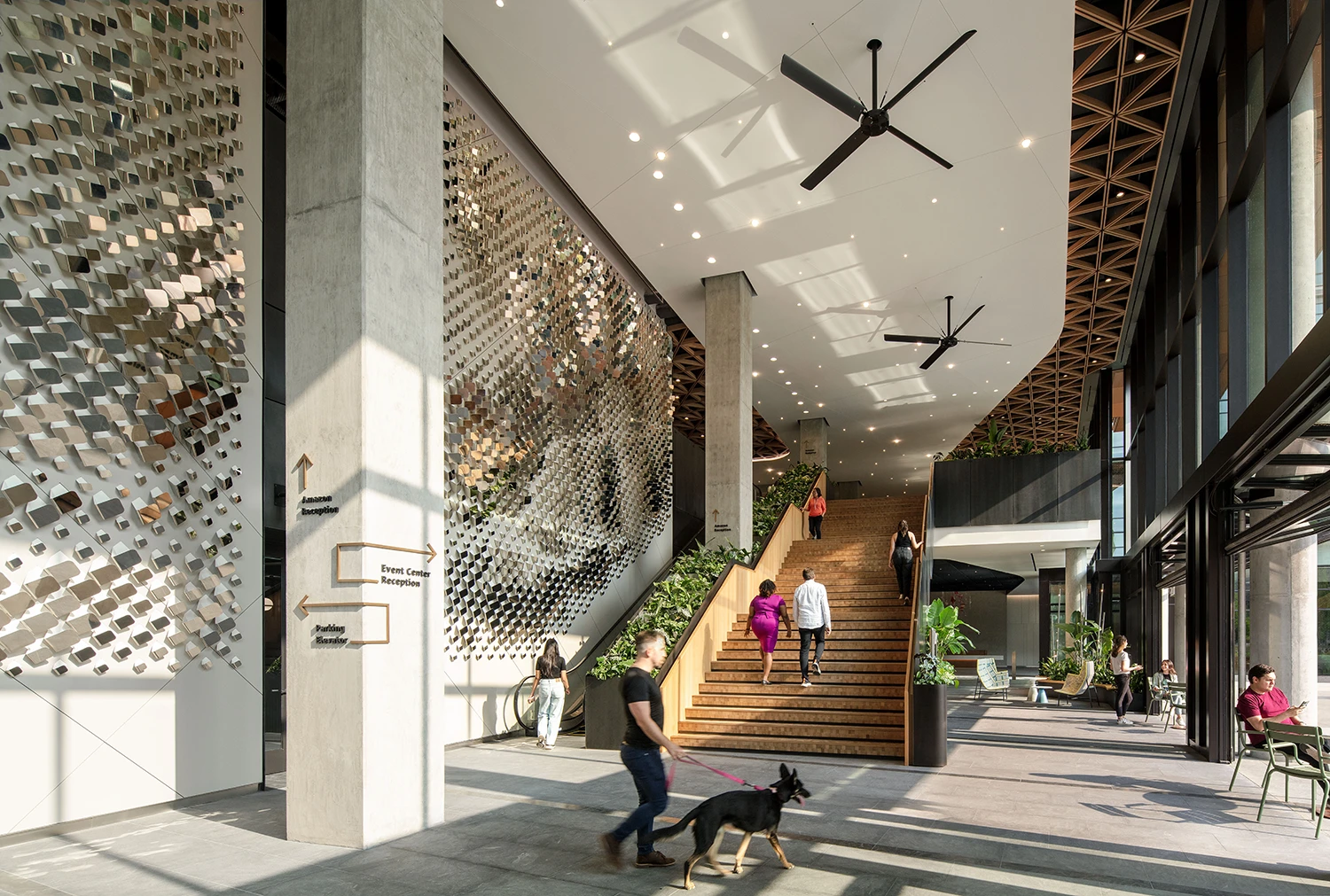 Amazon HQ2 lobby staircase