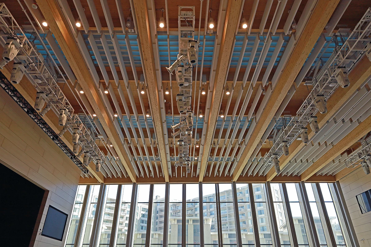 Amazon HQ2 mass timber event space