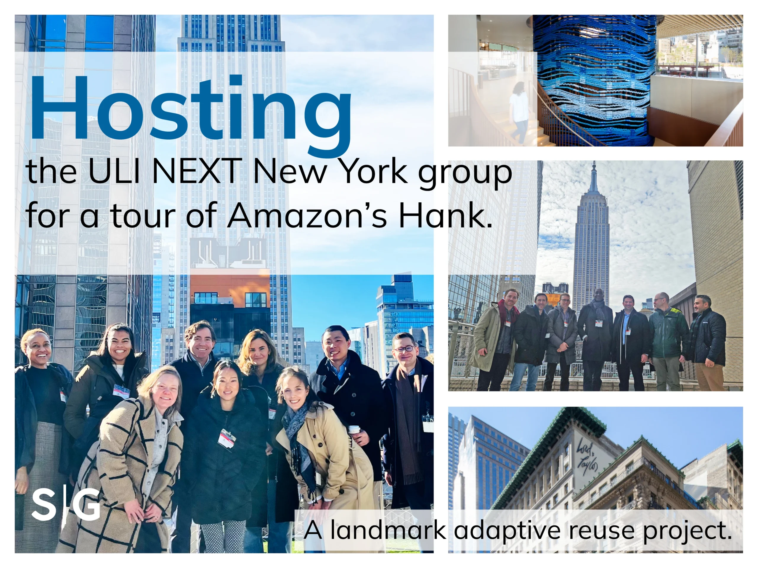 Inside Hank - Hosting ULI NEXT NYC on tour of Amazon Hank