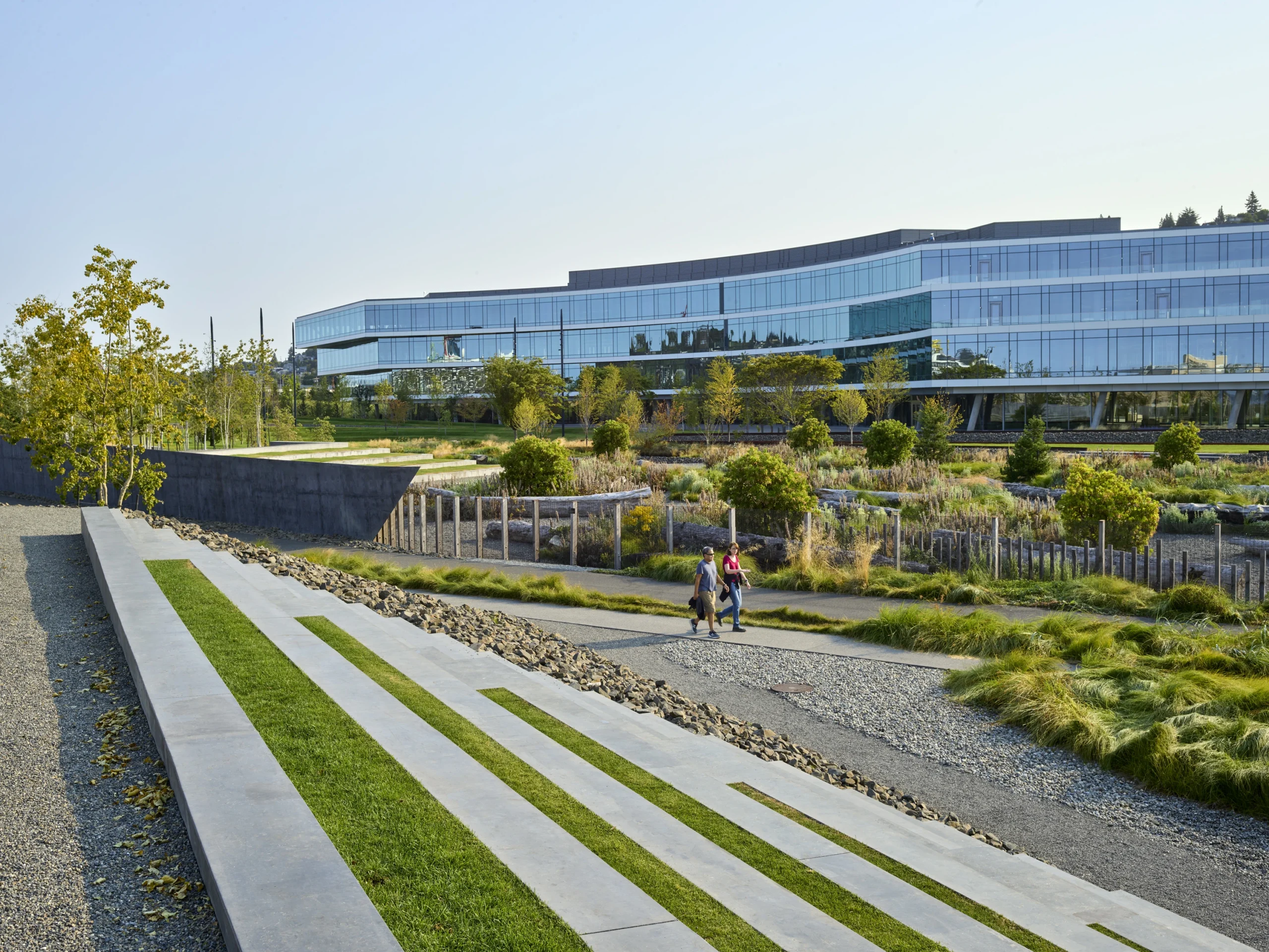 Expedia Waterfront HQ from walking path