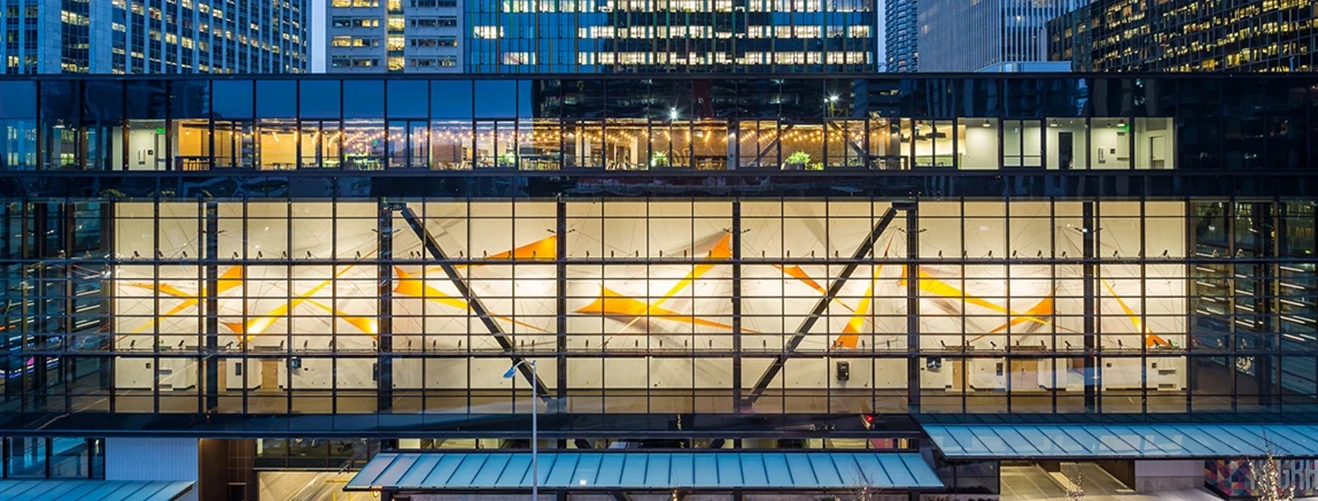 Amazon Doppler exterior view of great hall