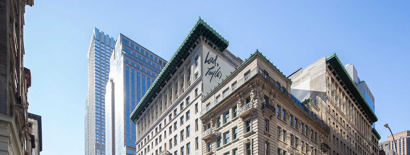 Amazon Hank Lord & Taylor facade during day