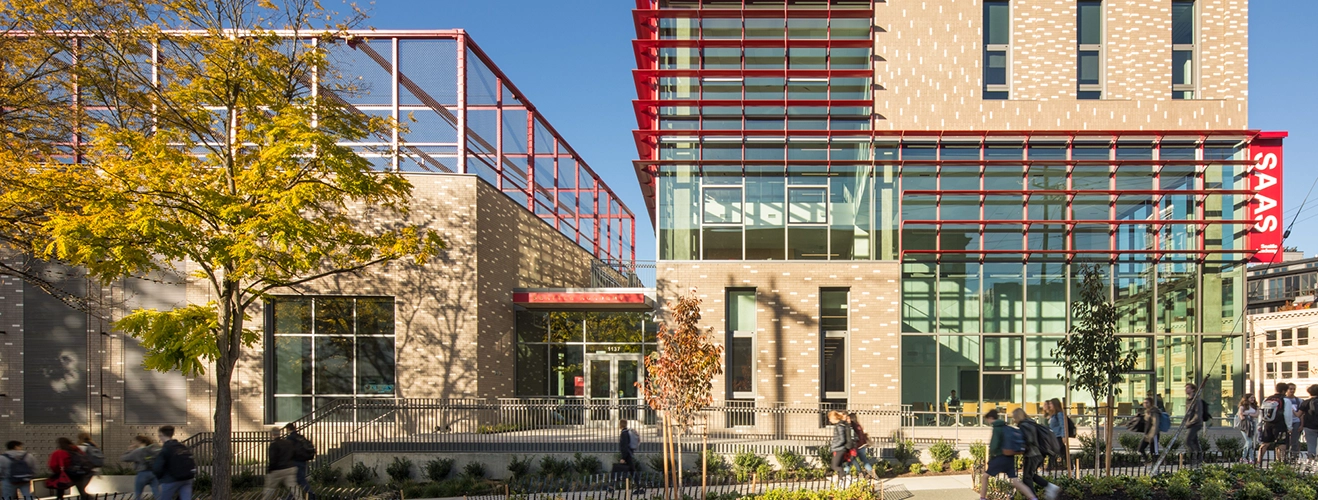 SAAS Cardinal Union Building exterior during the day