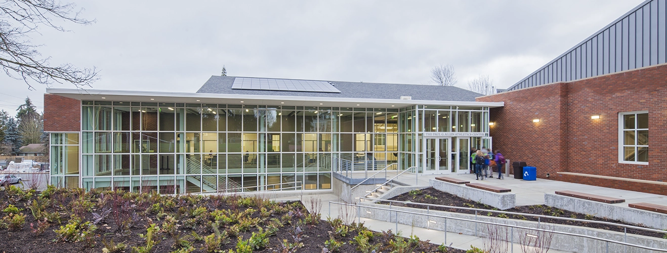 Lakeside School Paul G. Allen Athletic Center entrance
