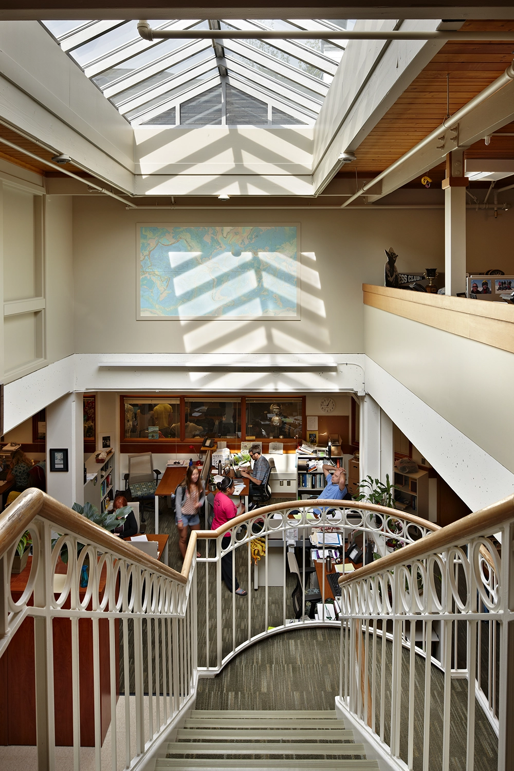 Lakeside Allen-Gates Hall interior staircase