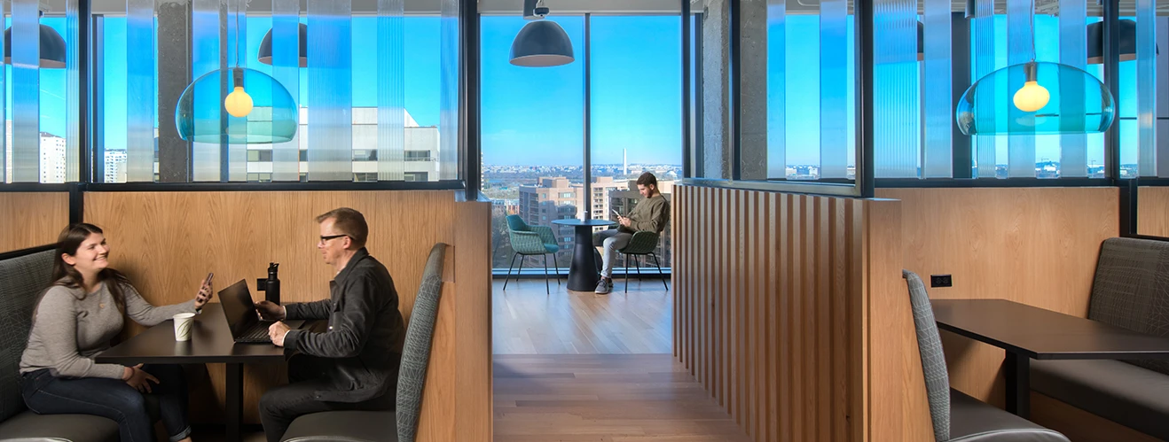 Amazon HQ2 Swing Space cafe