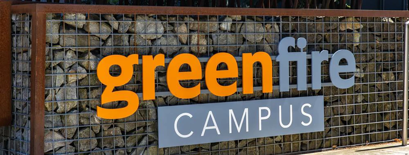 Greenfire Campus signage
