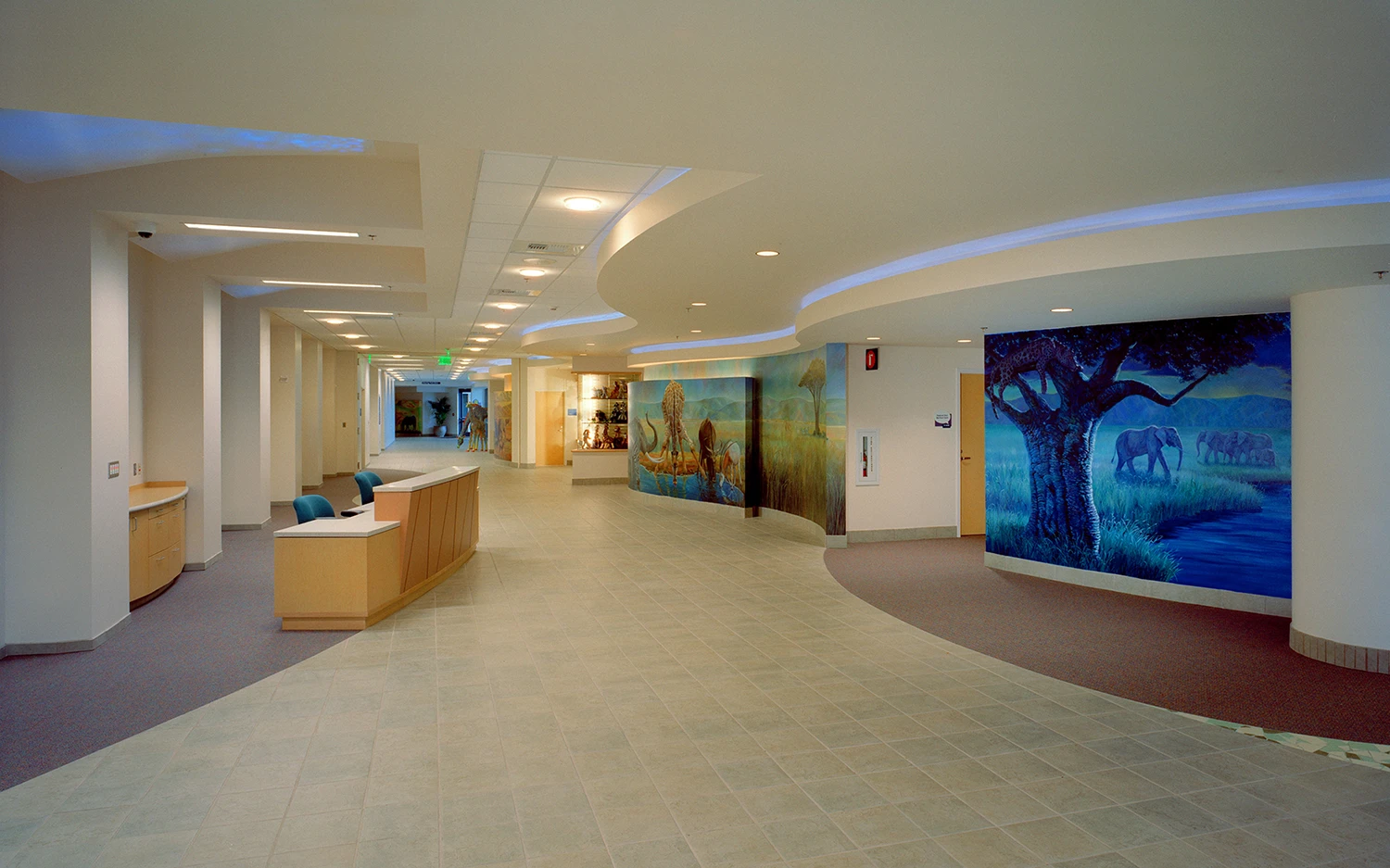 Seattle Children's Janet Sinegal Patient Care Building inpatient lobby