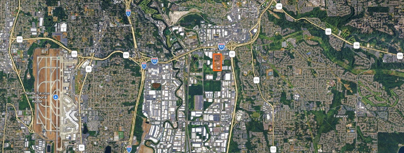 Children's Renton Acquisition aerial site map