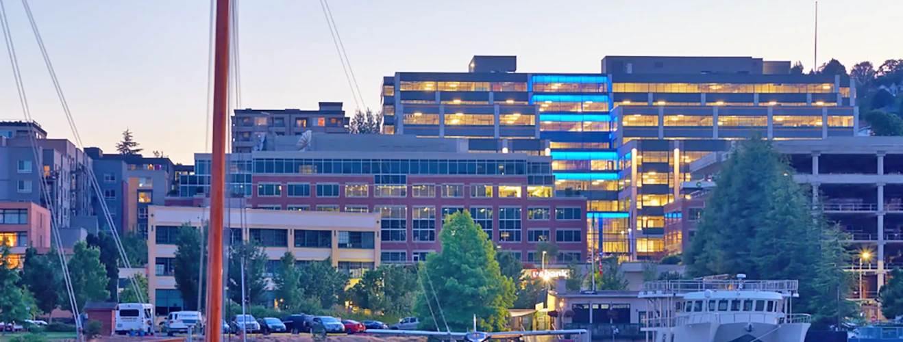 Dexter Station exterior from Lake Union