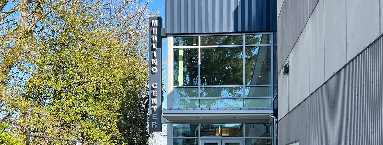 Seattle Preparatory School Merlino Center exterior entrance