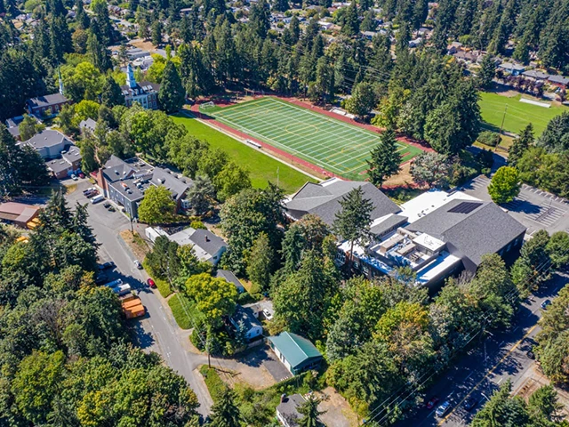 Lakeside School aerial image