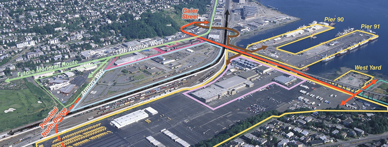 Port of Seattle North Bay aerial map
