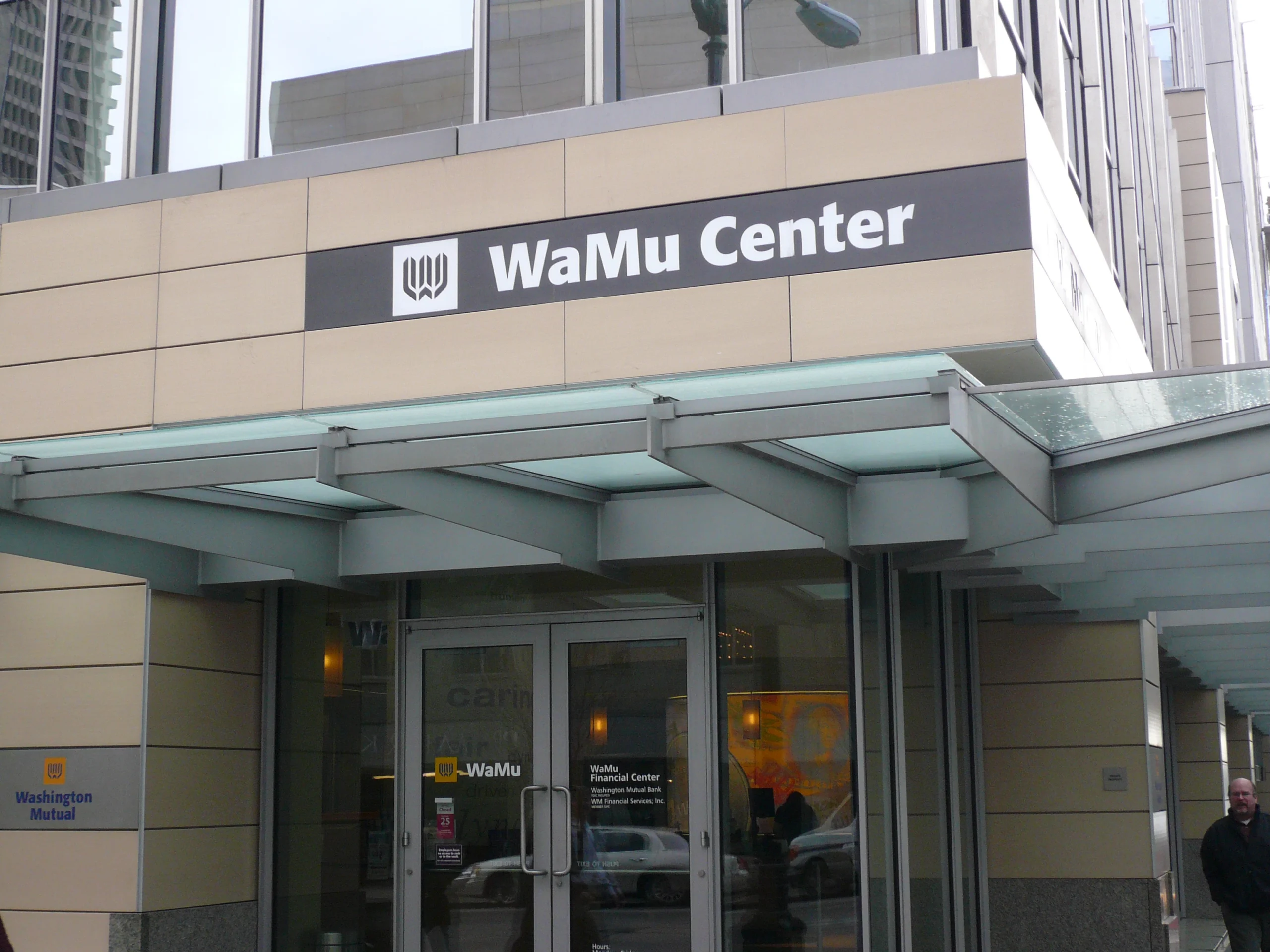 WaMu Center signage