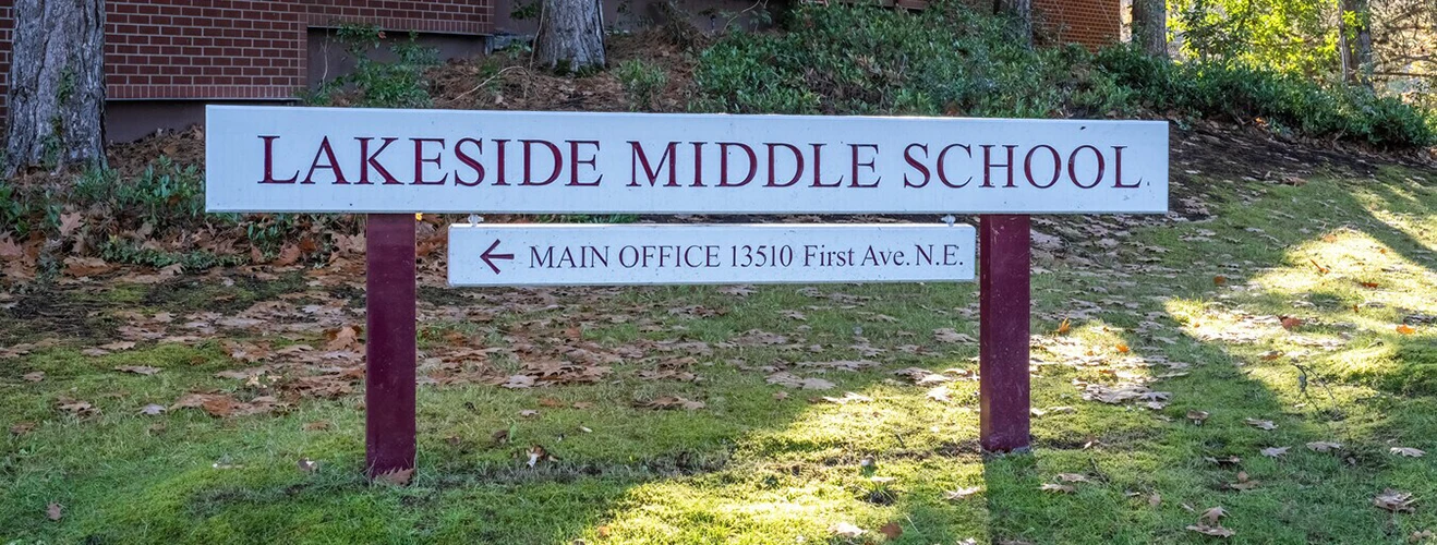 Lakeside School Middle School signage