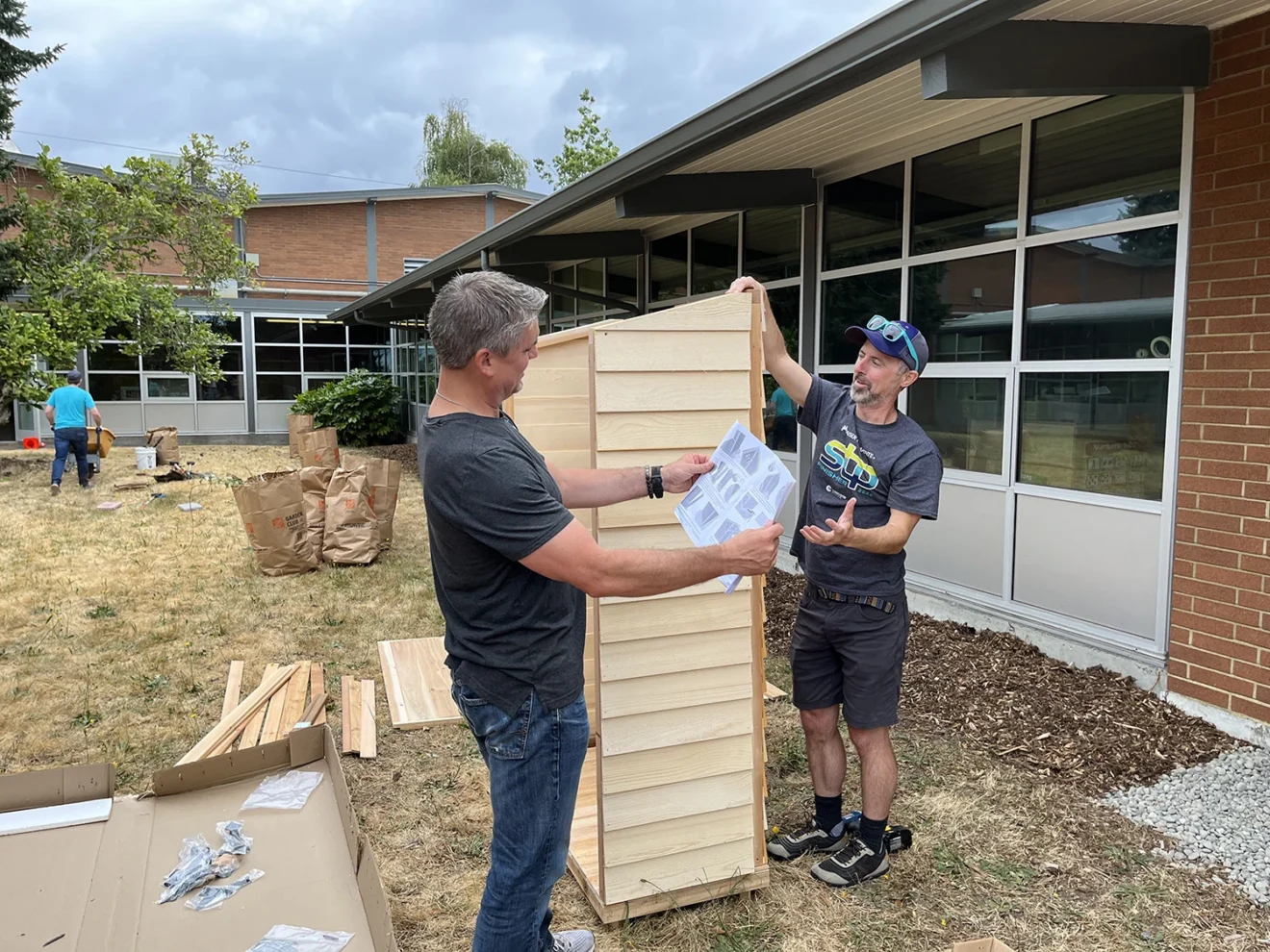 Seattle Day of Giving at Rainier Elementary - following directions