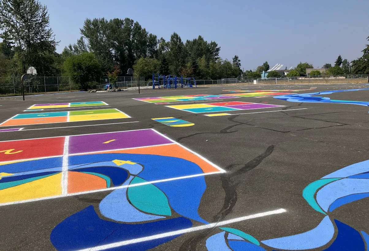 2026 Seattle Day of Giving - Playground painting AFTER